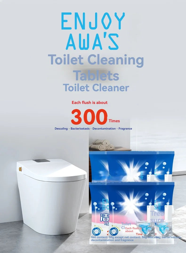 3/6/12 pcs, Toilet Bowl Cleaner Tablets, Automatic Toilet Tank Cleaners, for Deodorizing & Descaling, Long-Lasting Against Tough
