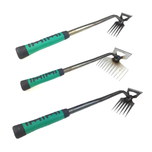 GARDEN Rake Manual Weed Grass Rooting Tool Puller Shovel 5/6/11 Tooth Weeding Removal Hand Gardening Loose Soil Tool